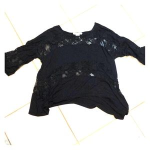 Black lace top